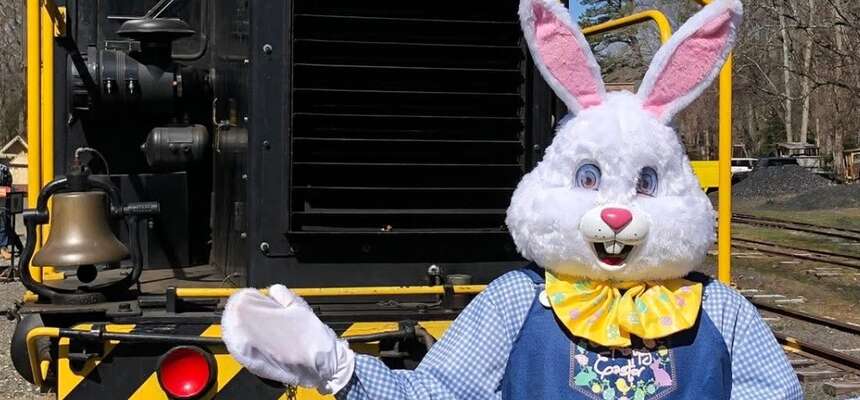 The Easter Bunny Express Returns to the Pine Creek Railroad