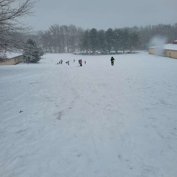 Sledding Hill at the Howell Library